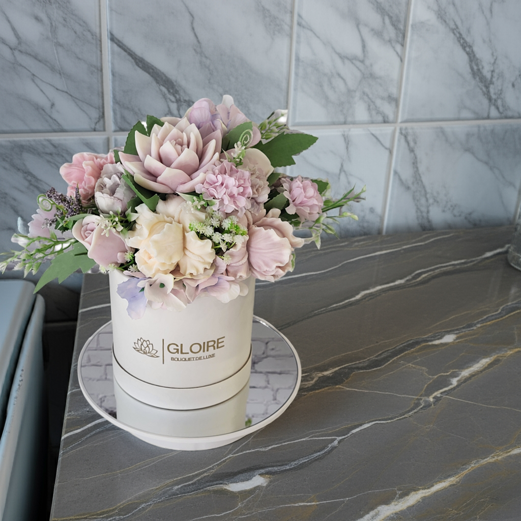 🌷 Douce Grâce – Μπουκέτο από Αρωματικά Σαπούνια
