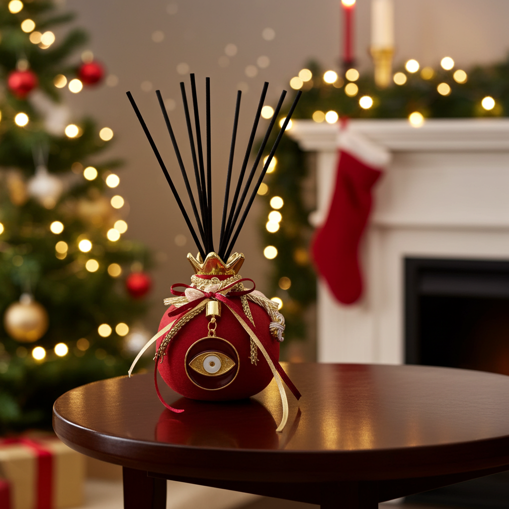 🎄 Festive Melomakarono Charm – Αρωματικό Χριστουγέννων 100ml σε Γούρι  (Limited χριστουγεννιάτικη έκδοση με γούρι )