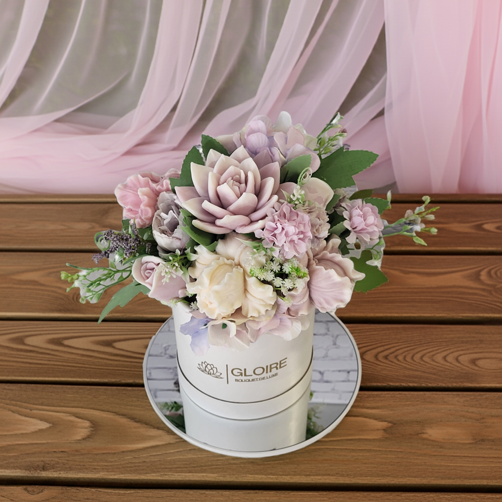 🌷 Douce Grâce – Μπουκέτο από Αρωματικά Σαπούνια