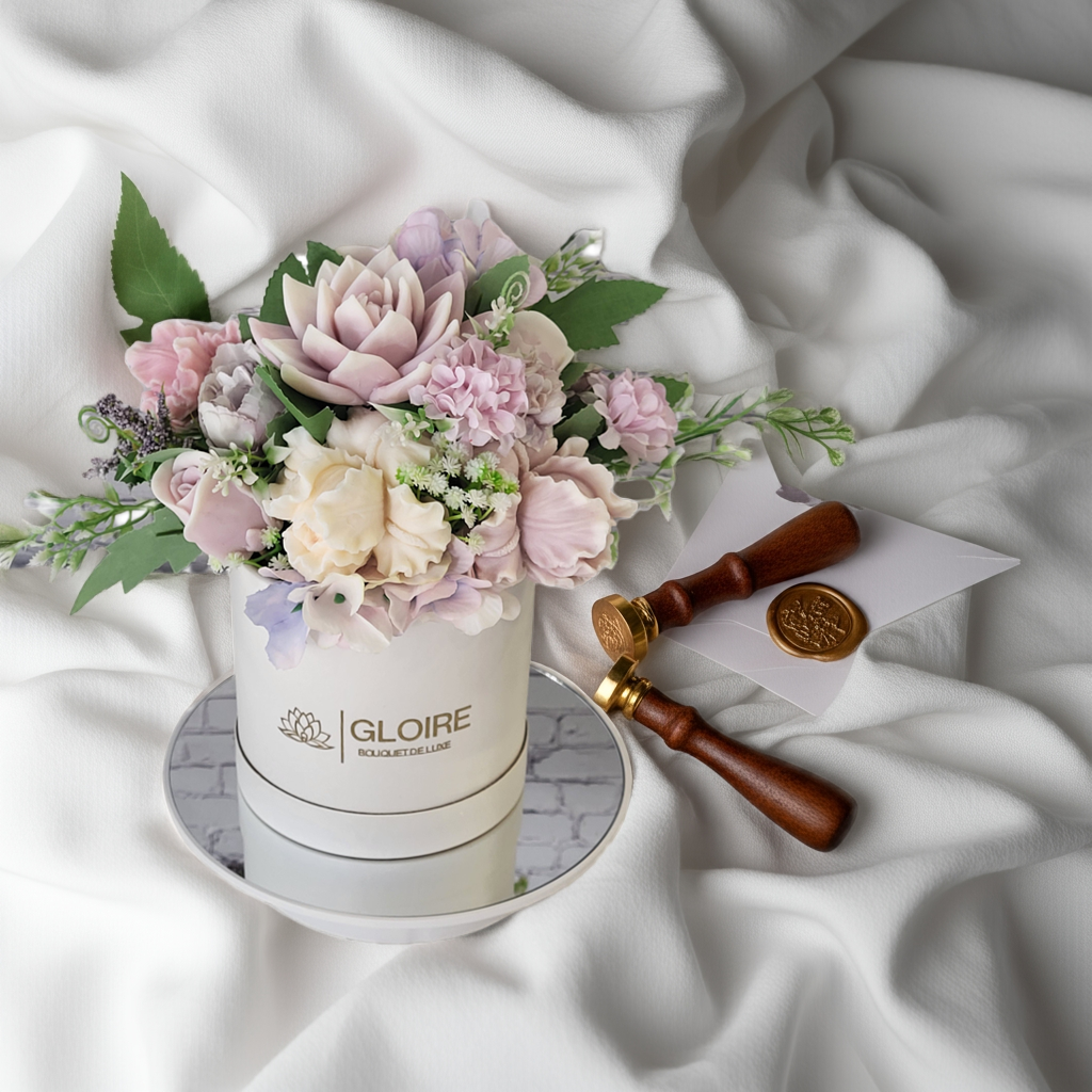 🌷 Douce Grâce – Μπουκέτο από Αρωματικά Σαπούνια