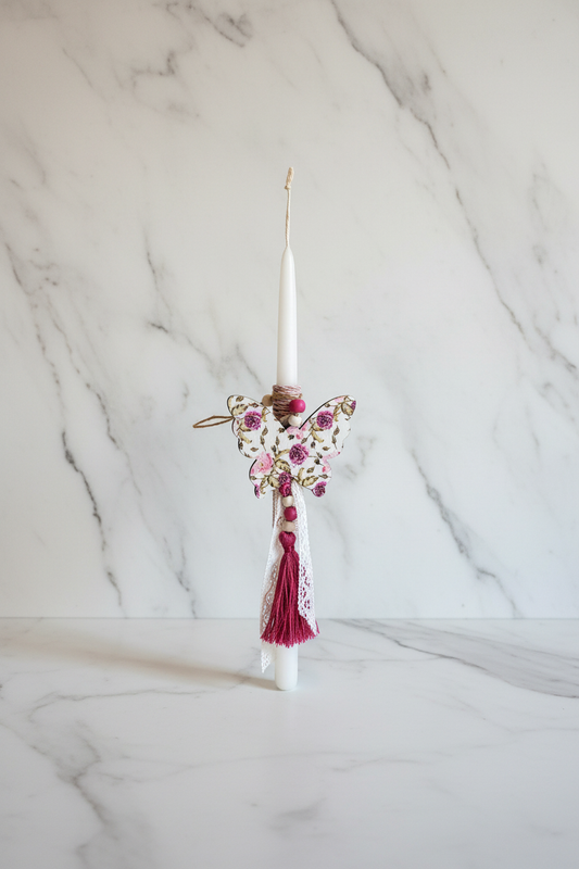 Papillon Rose - Premium product shot λευκό μάρμαρο Gloire De Luxe
